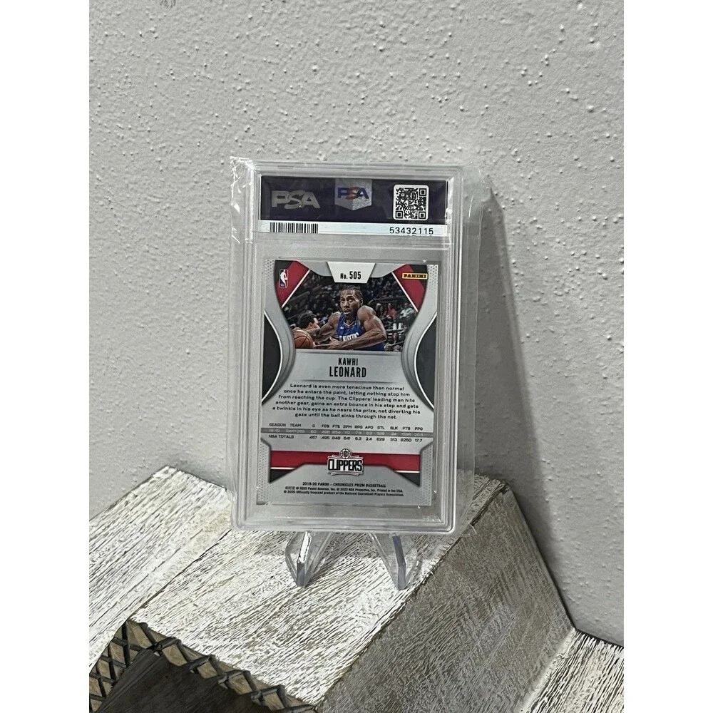 2019 PANINI CHRONICLES PRIZM KAWHI LEONARD #505 PSA 10 GEM MINT L.A CLIPPERS